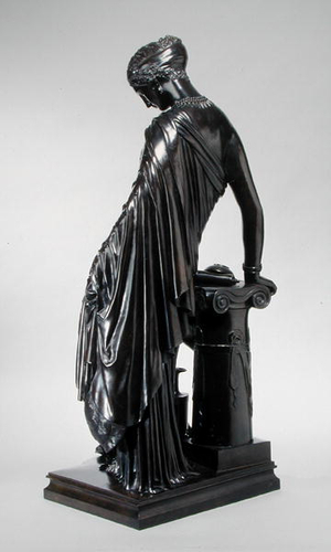 Standing Sappho, 1851 (bronze with patination) (rear view of 226306)