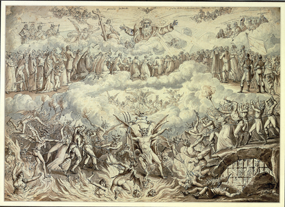 A Royalist Allegory (pen & ink & wash on paper)