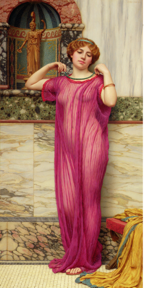 The Necklace, c.1900 (oil on canvas)