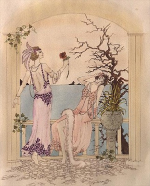 Twenties Ladies on a Balcony