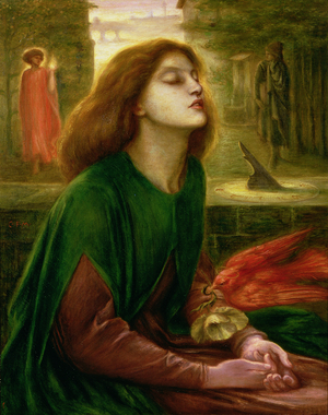 Copy of Beata Beatrix by Dante Gabriel Rossetti (1828-82), c.1900-10 (oil on canvas)