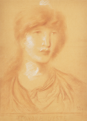 Leonora d'Este, 1894 (chalk on paper)