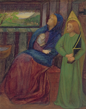 Holy Family, c.1856 (w/c on paper)