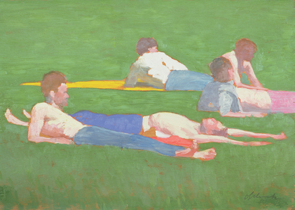 Reclining Figures, 1991 (oil on canvas)