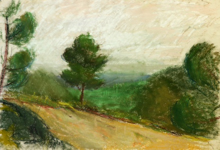Towards Nice, 2003 (pastel)