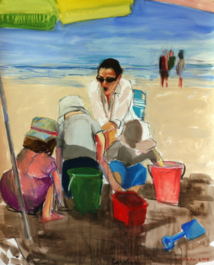 Carolyn, 2004 (mixed media on paper)