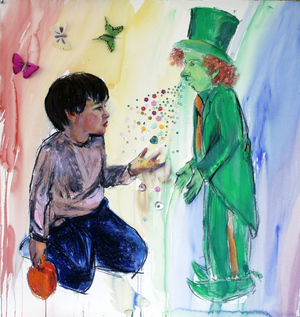 Blarney, 2006 (Mixed media on paper)