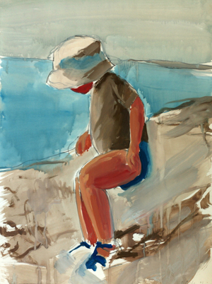 Cagnes study, 2003 (watercolour and casein on paper)