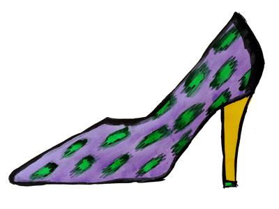Purple High Heel