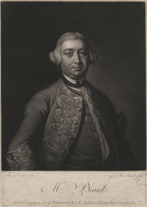 Mr. Beard, engraved by James McArdell (c.1729-65), 1764 (mezzotint)