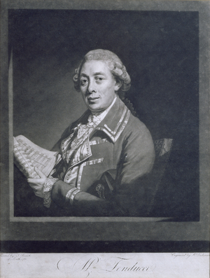 Portrait of Giusto Ferdinando Tenducci (c.1735-90), Italian castrato, engraved by William Dickinson (1746-1823), 1782 (engraving)