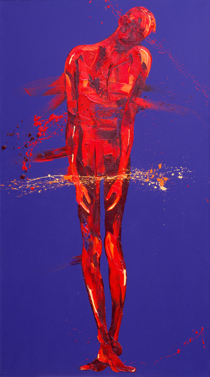 Jesus is Condemned - Station 1, 2005 (oil on canvas)