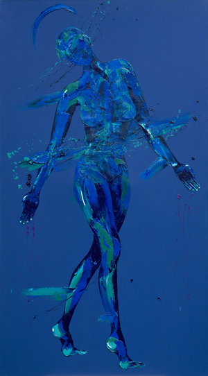 Jesus Meets his Mother - Station 4, 2015 (oil on canvas)