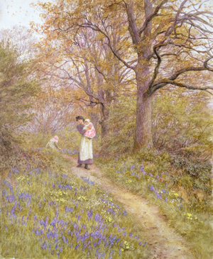 Bluebells (w/c on paper)