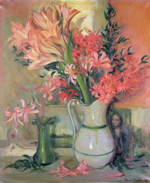 Vase of Lilies, 1967 (oil on canvas)