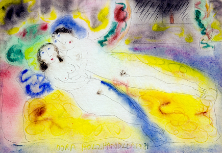 Lovers on a Rainy Afternoon, 1981 (w/c)