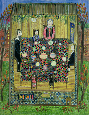 Succot Meal, 1993 (oil on canvas)