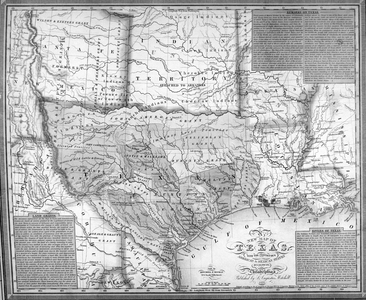 Mitchell's Map of Texas, 1835 (litho) (for detail see 241192) (b/w photo)