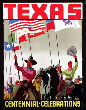 Poster advertising the Texas Centennial Celebrations, 1936
