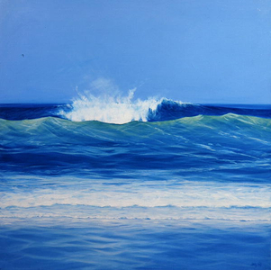 High Wave (oil on canvas)