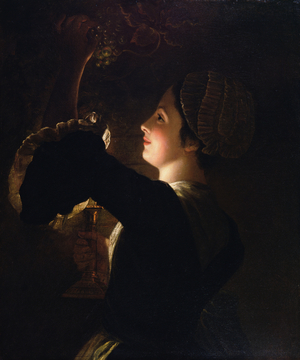 Grapes and candlelight