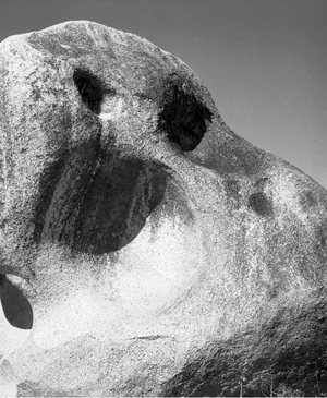 Rocks at Idar (b/w photo)