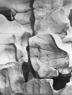 Marble rocks, Jabalpur, Madhya Pradesh (b/w photo)