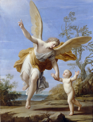 The Guardian Angel, 1716 (oil on canvas)
