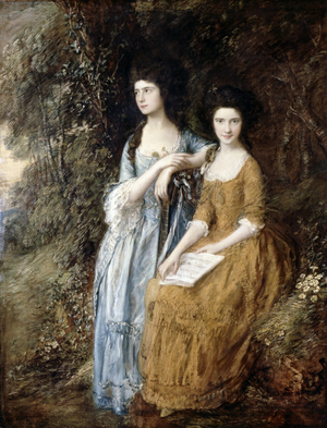 The Linley Sisters (Mrs. Sheridan and Mrs. Tickell) 1771/72 (oil on canvas)