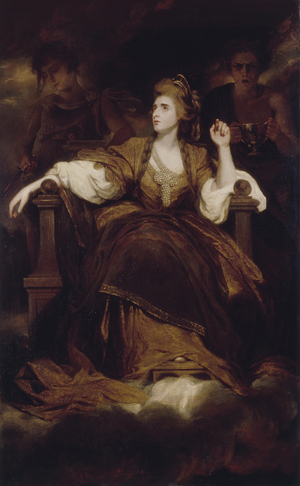 Mrs. Siddons as the Tragic Muse, 1789 (oil on canvas)