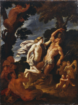 Apollo and Marsyas (oil on canvas)