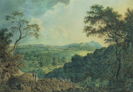 View of Edinburgh from Corstorphine Hill (w/c on paper)