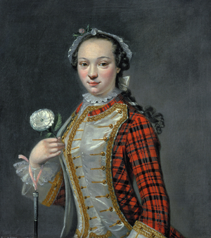 Portrait of a Jacobite Lady (oil on canvas)