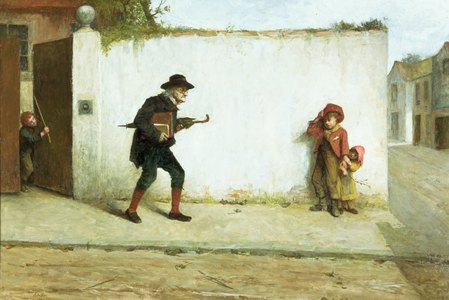 The Old Dominie (oil on canvas)