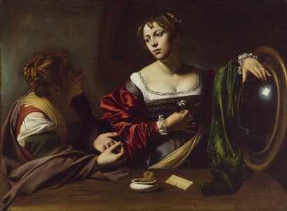The Conversion of the Magdalene, c.1598 (oil & tempera on canvas)