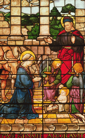 The Nativity, 1517 (stained glass)