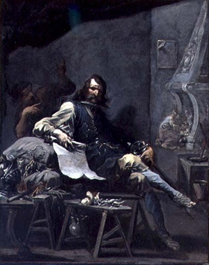 Satire on a Nobleman in Misery, 1719/1725 (oil on canvas)