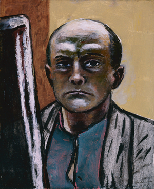Self Portrait in Olive and Brown, 1945 (oil on canvas)
