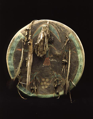 Shield, Cheyenne, Native American, 1860-68 (mixed media)