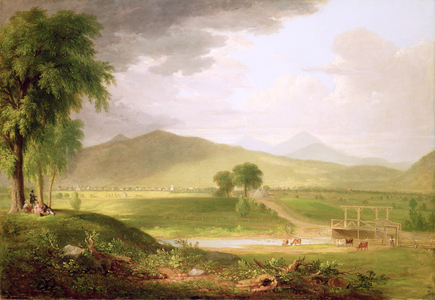 View of Rutland, Vermont, 1840 (oil on canvas)
