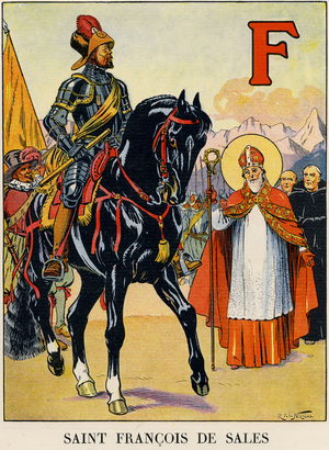 Saint Francois de Sales (1567-1622), 1932 (engraving)