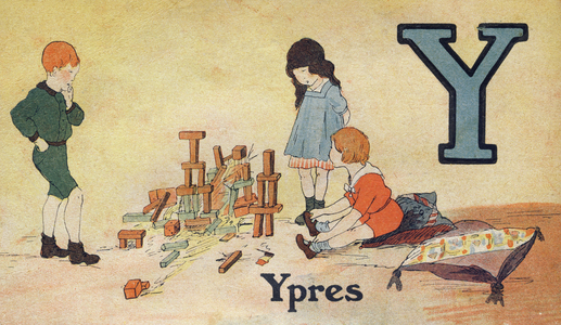 Letter Y: Ypres. Little French alphabet. Hachette and Cie, publisher, Paris, 1917 (lithograph)