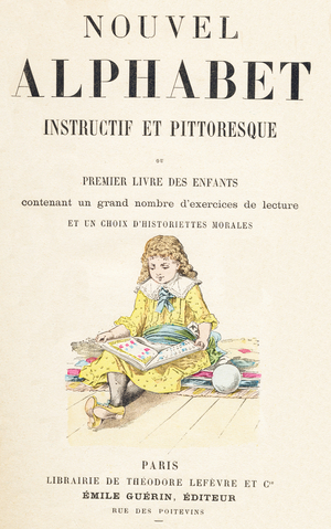 Capital letters Plate in “Picturesque alphabet or New informative and picturesque alphabet”, 1892 (engraving)