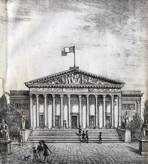 The House of Deputes - "Alphabet Picturesque des Monumens de Paris” c.1840 (engraving)