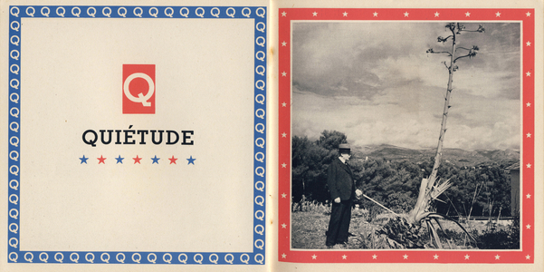 Letter Q: "Quietude", in Abécédaire, 1943 (photo)