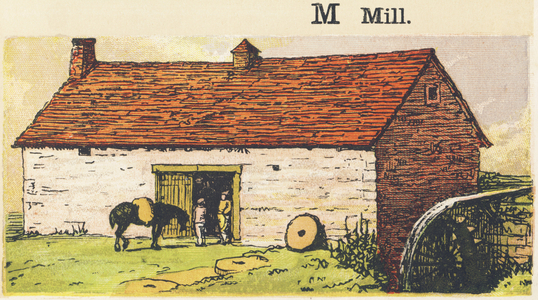 M : mill, 1872 (illustration)