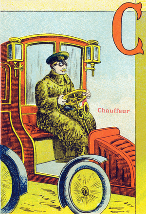 C: Chauffeur,1900 (chromolithograph)