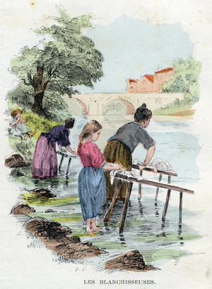 The laundry machines. 1908 (chromolithograph)