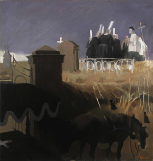 Breton Funeral, c.2000 (oil on canvas)