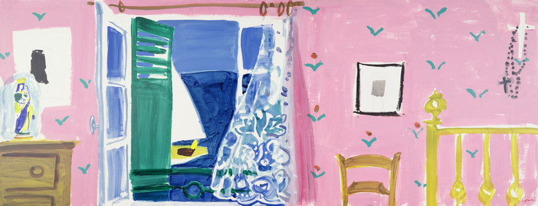 La chambre Rose, c.1989 (acrylic on board)